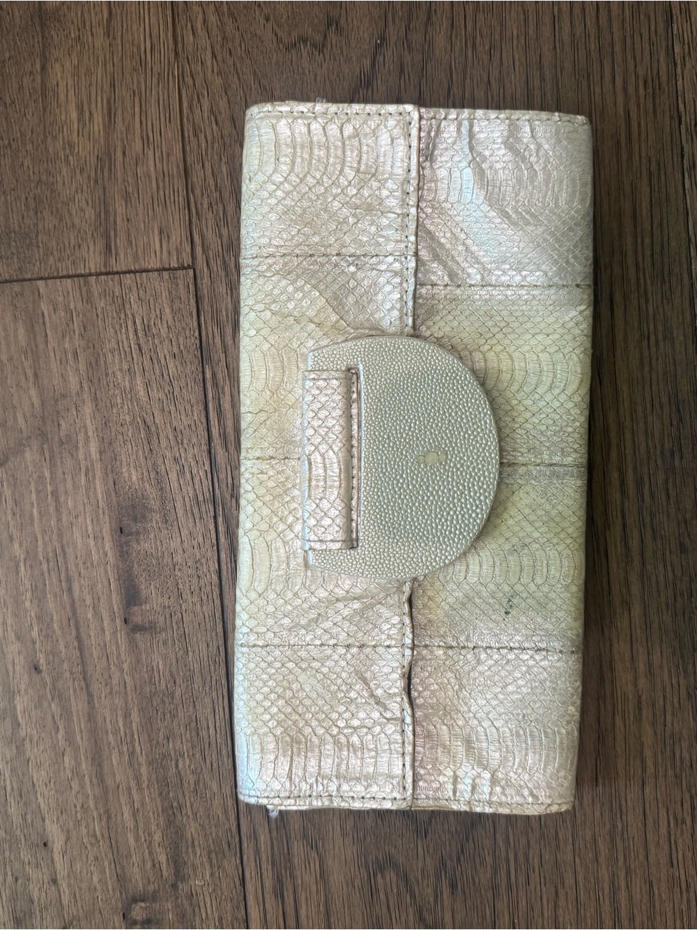 R&Y Augousti Iridescent Gold Card & Key Holder